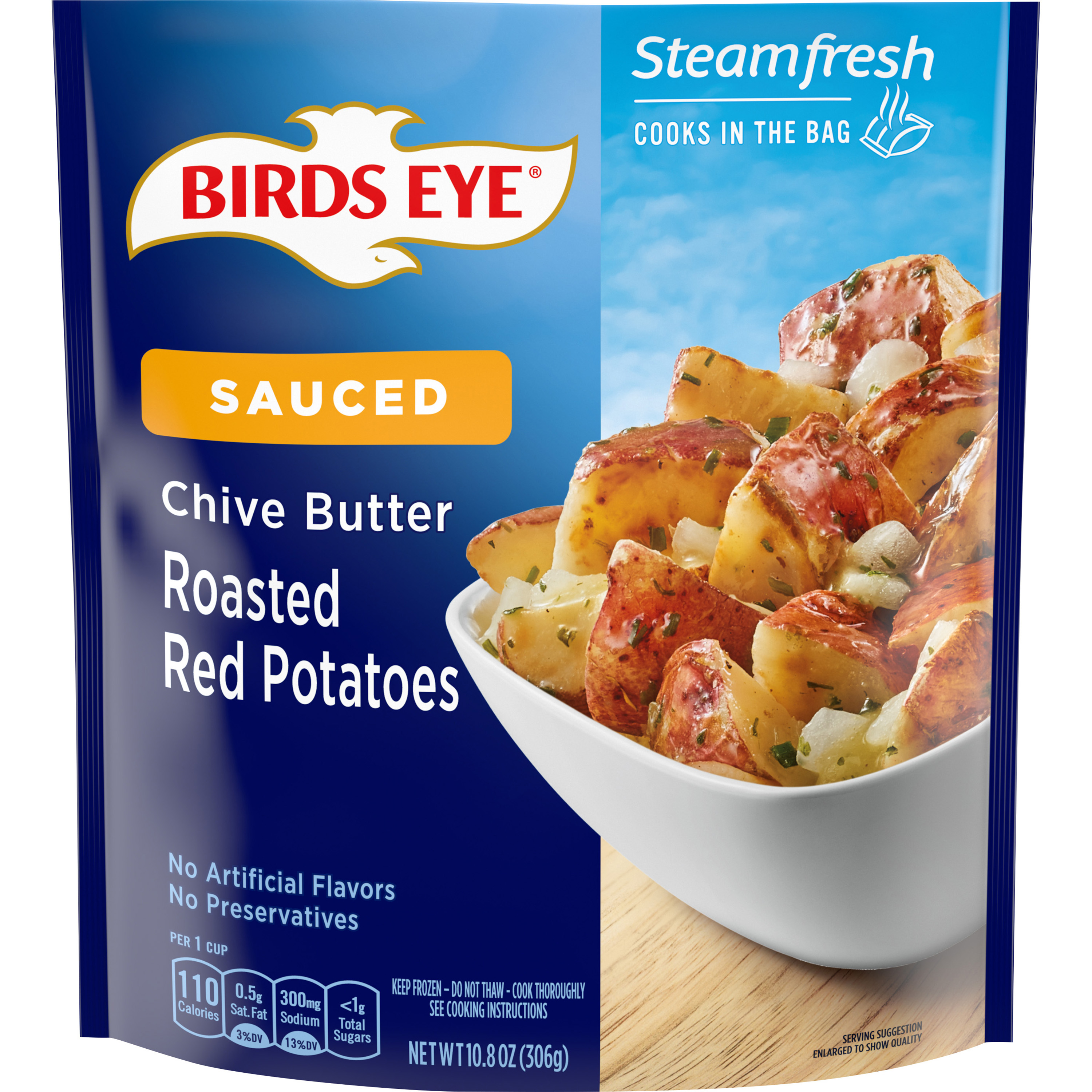 Birds Eye Steamfresh Chef’s Favorites Lightly Sauced Roasted Red Potatoes with Chive Butter Sauce
