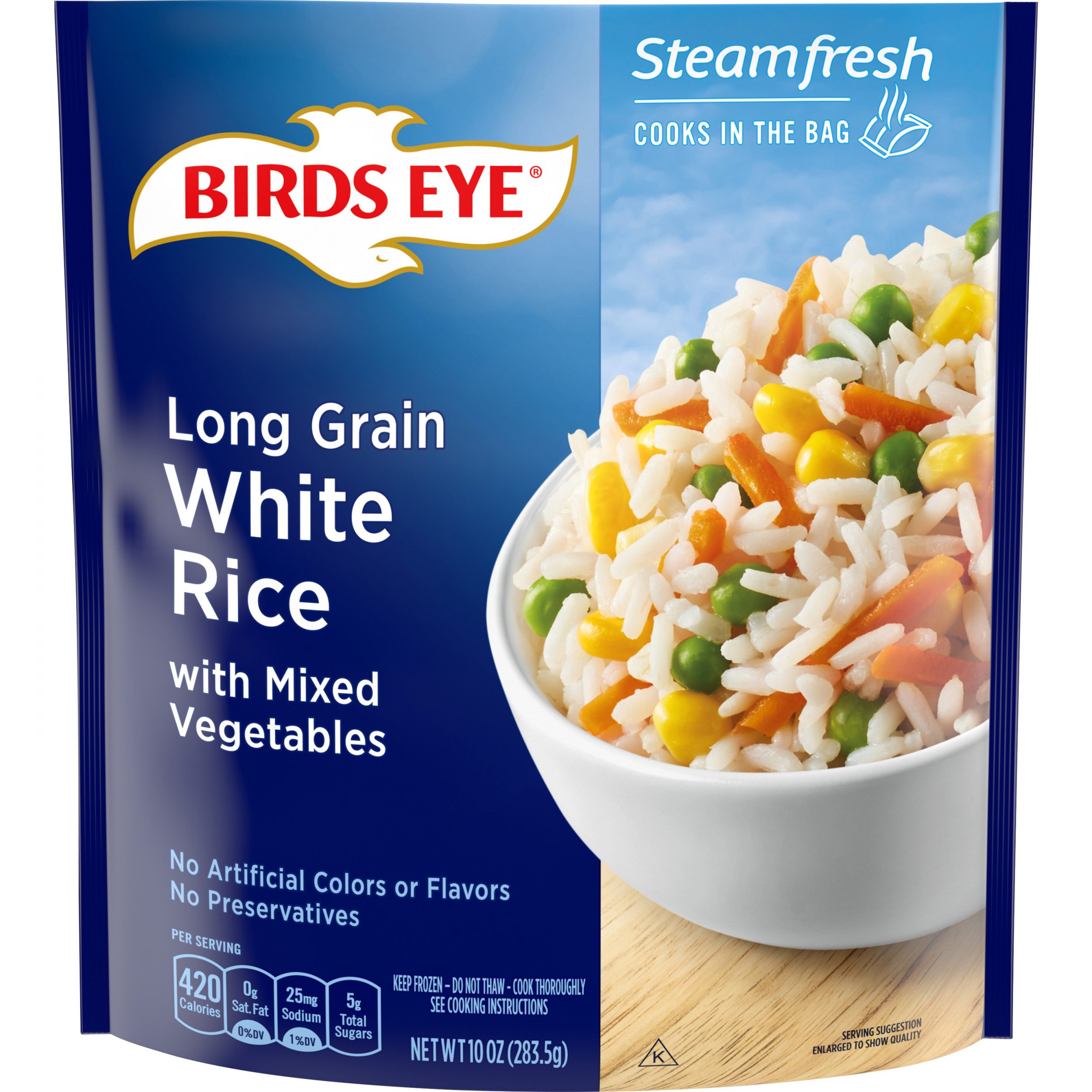Birds Eye Steamfresh Selects Long Grain White Rice with Mixed Vegetables