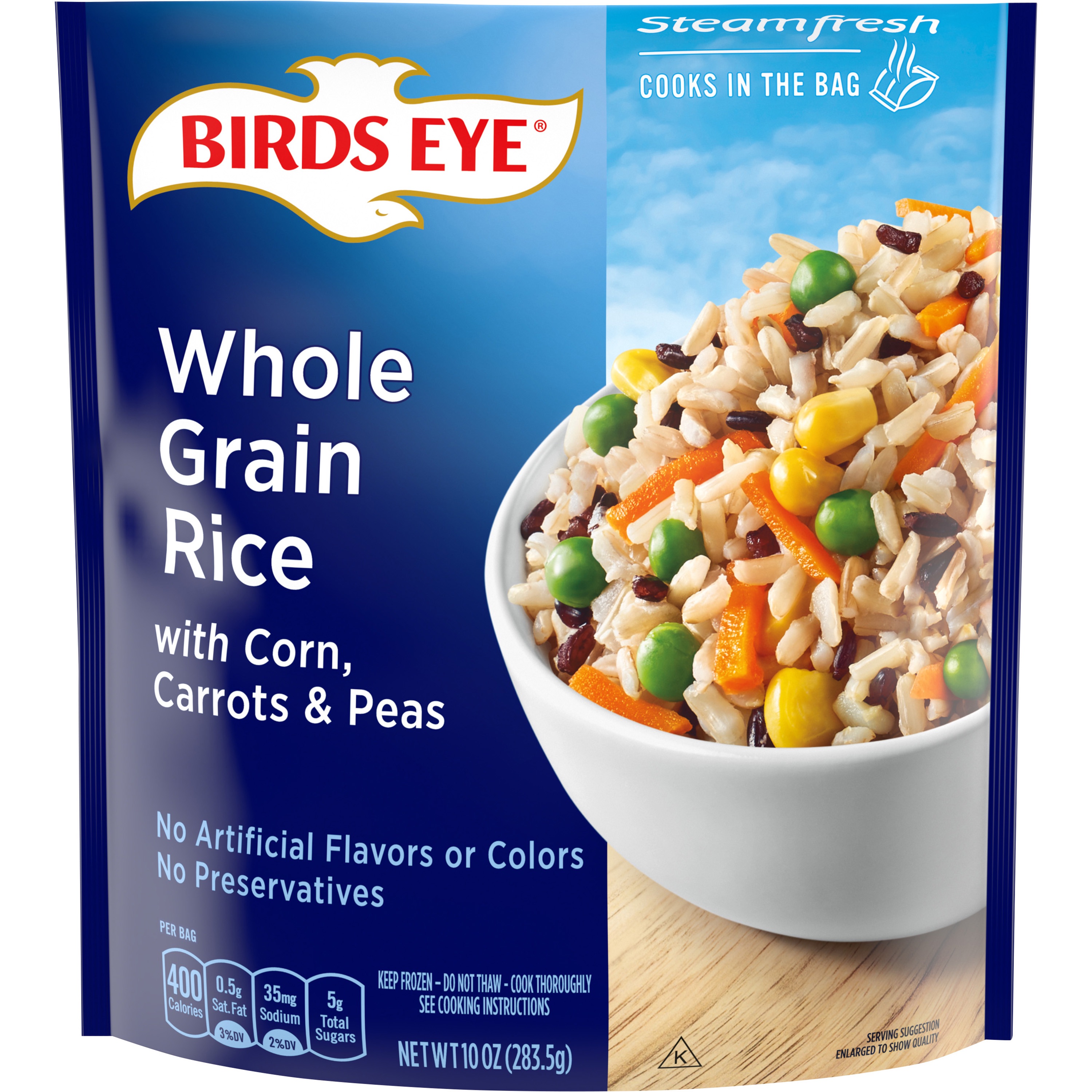 Birds Eye Steamfresh Selects Brown & Wild Rice with Corn, Carrots & Peas