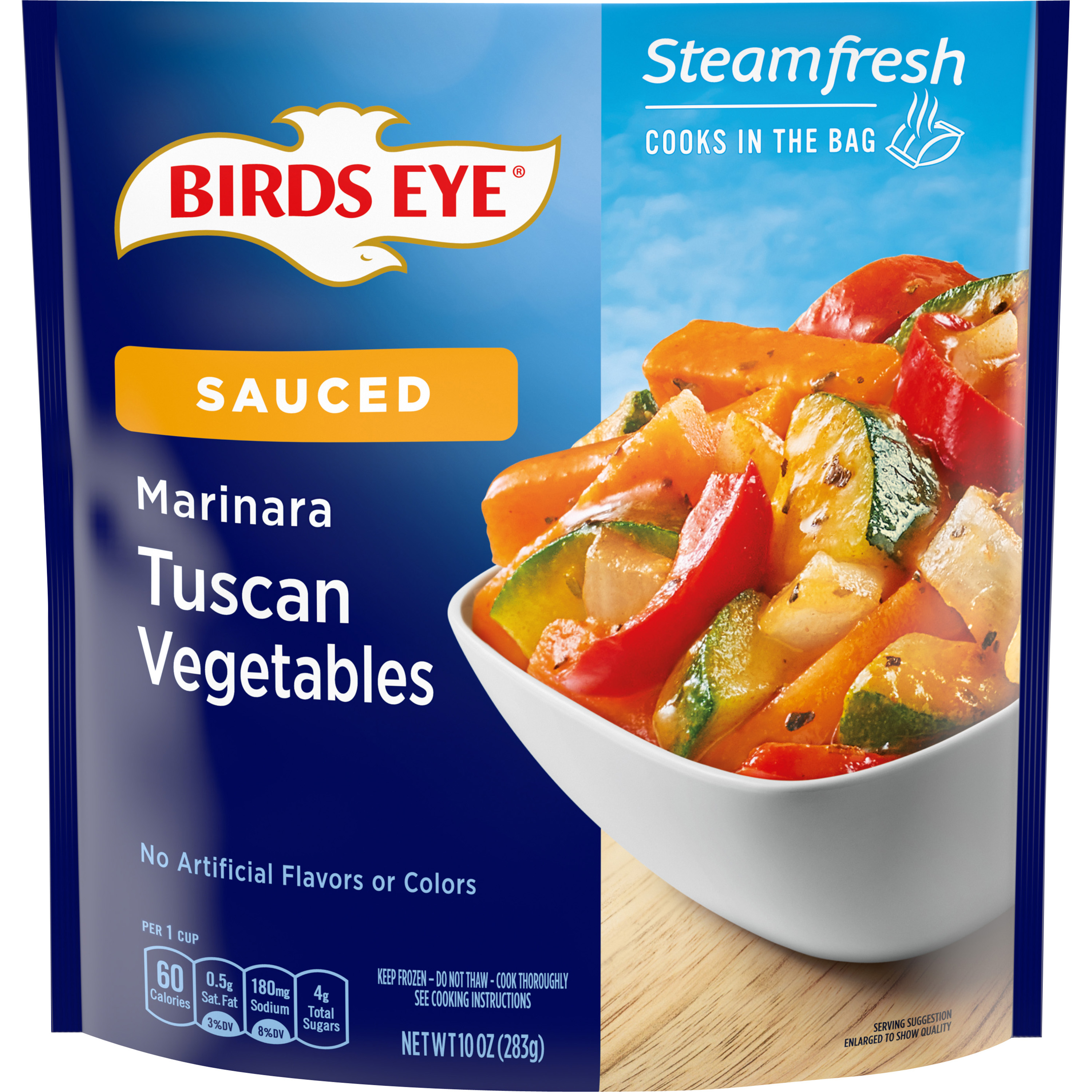 Birds Eye Steamfresh Chef’s Favorites Lightly Sauced Tuscan Vegetables with Marinara Sauce