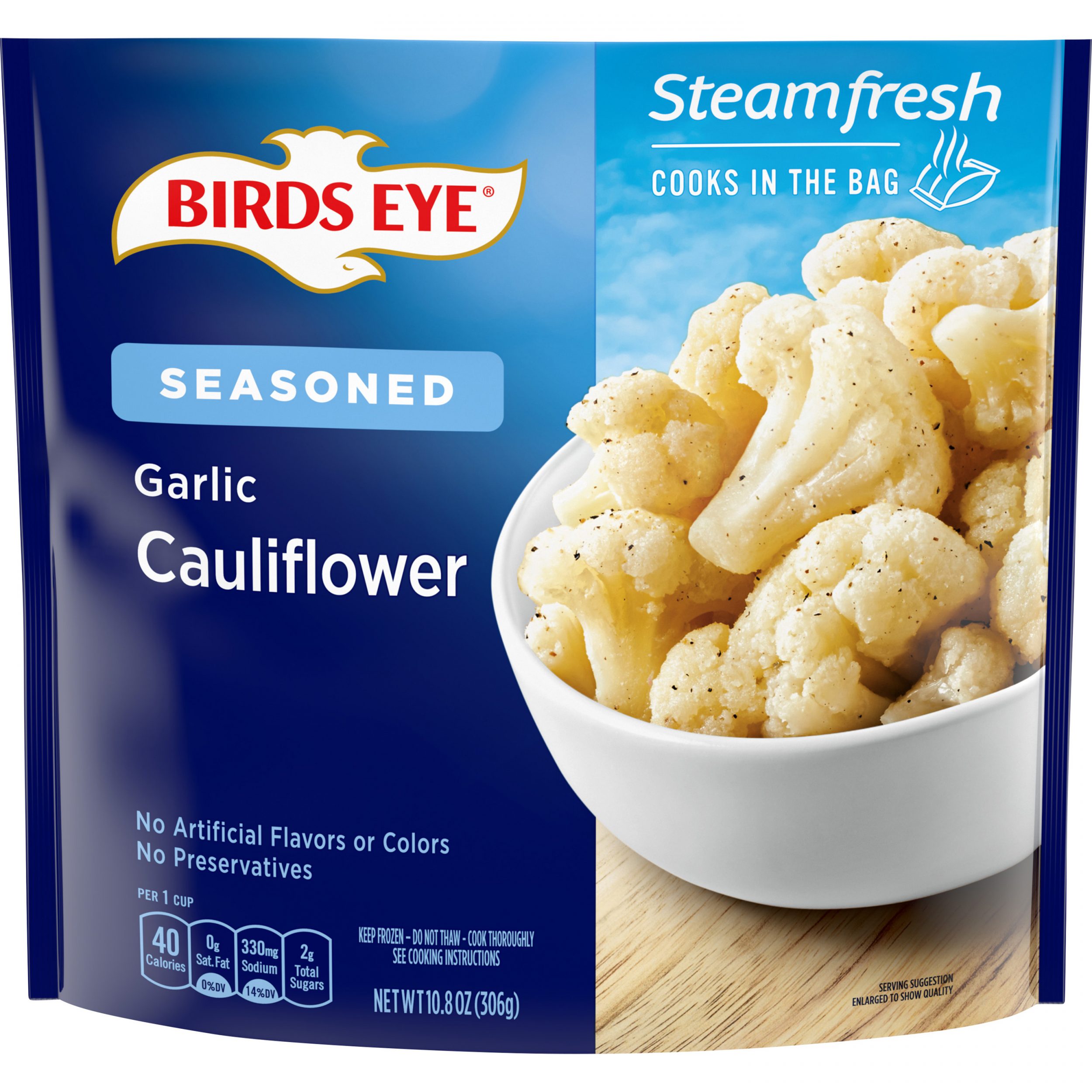 Birds Eye Steamfresh Chef’s Favorites Lightly Seasoned Garlic Cauliflower
