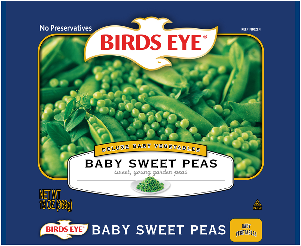Birds Eye Deluxe Baby Vegetables 
Baby Sweet Peas