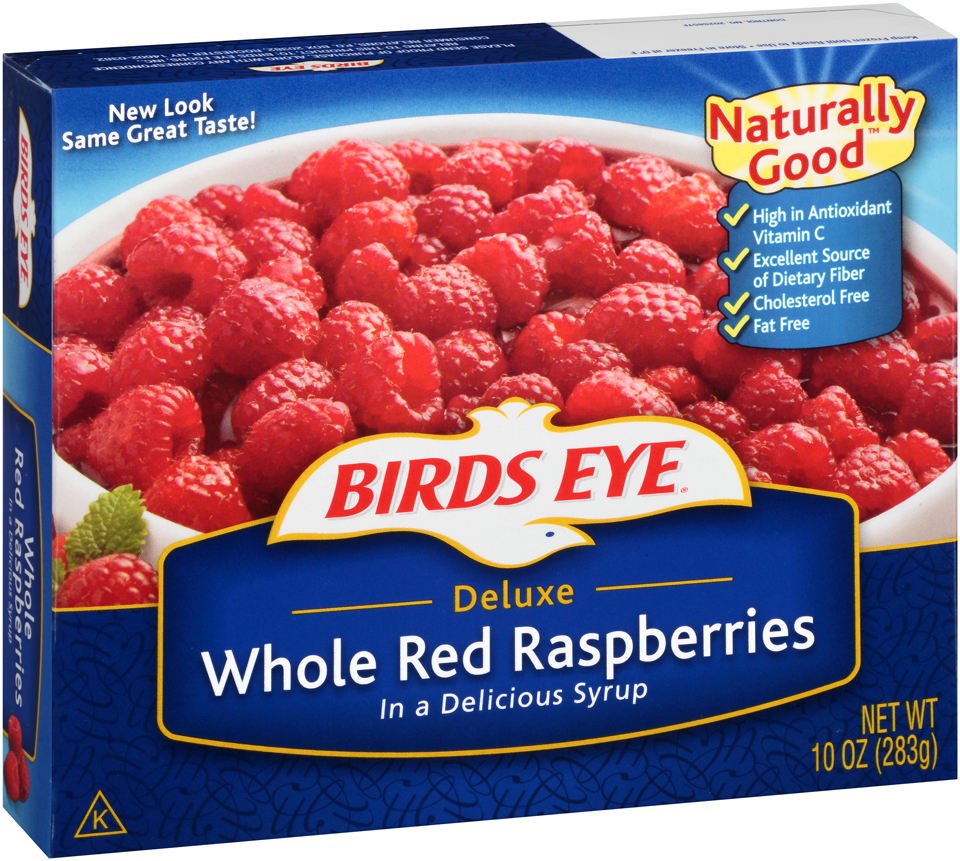 Birds Eye Deluxe Whole Red Raspberries In A Syrup Birdseye