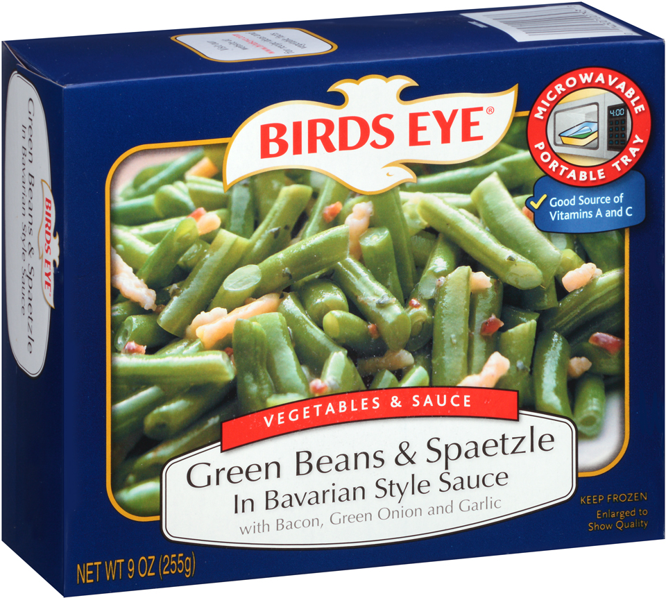 Birds Eye Vegetables & Sauce Green Beans & Spaetzle in Bavarian Style Sauce