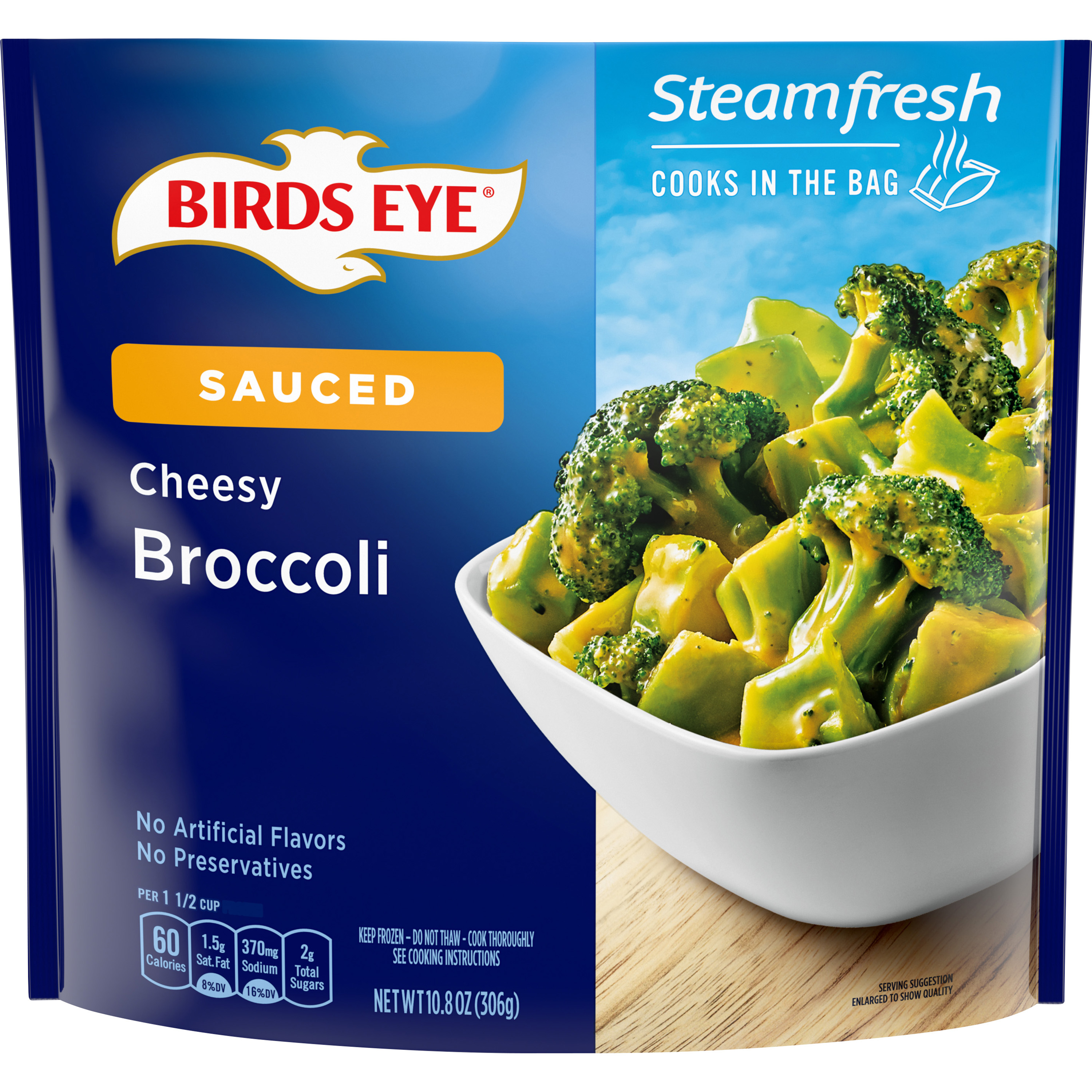 Birds Eye Steamfresh Chef’s Favorites Sauced Broccoli with Cheese Sauce
