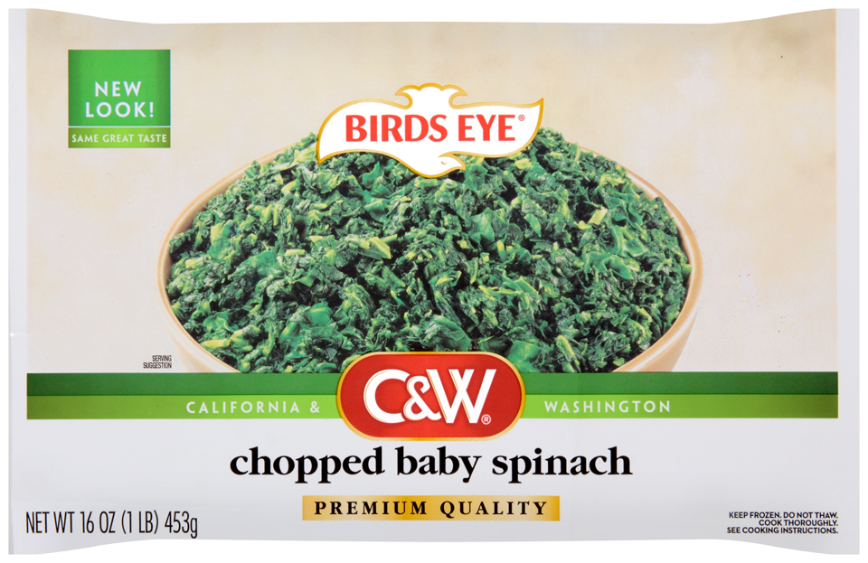 C&W Premium Quality Chopped Baby Spinach