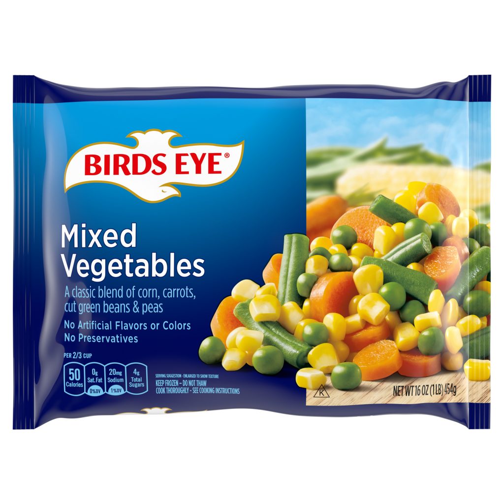 Birds Eye Fresh Frozen Select Vegetables Classic Mixed Vegetables ...